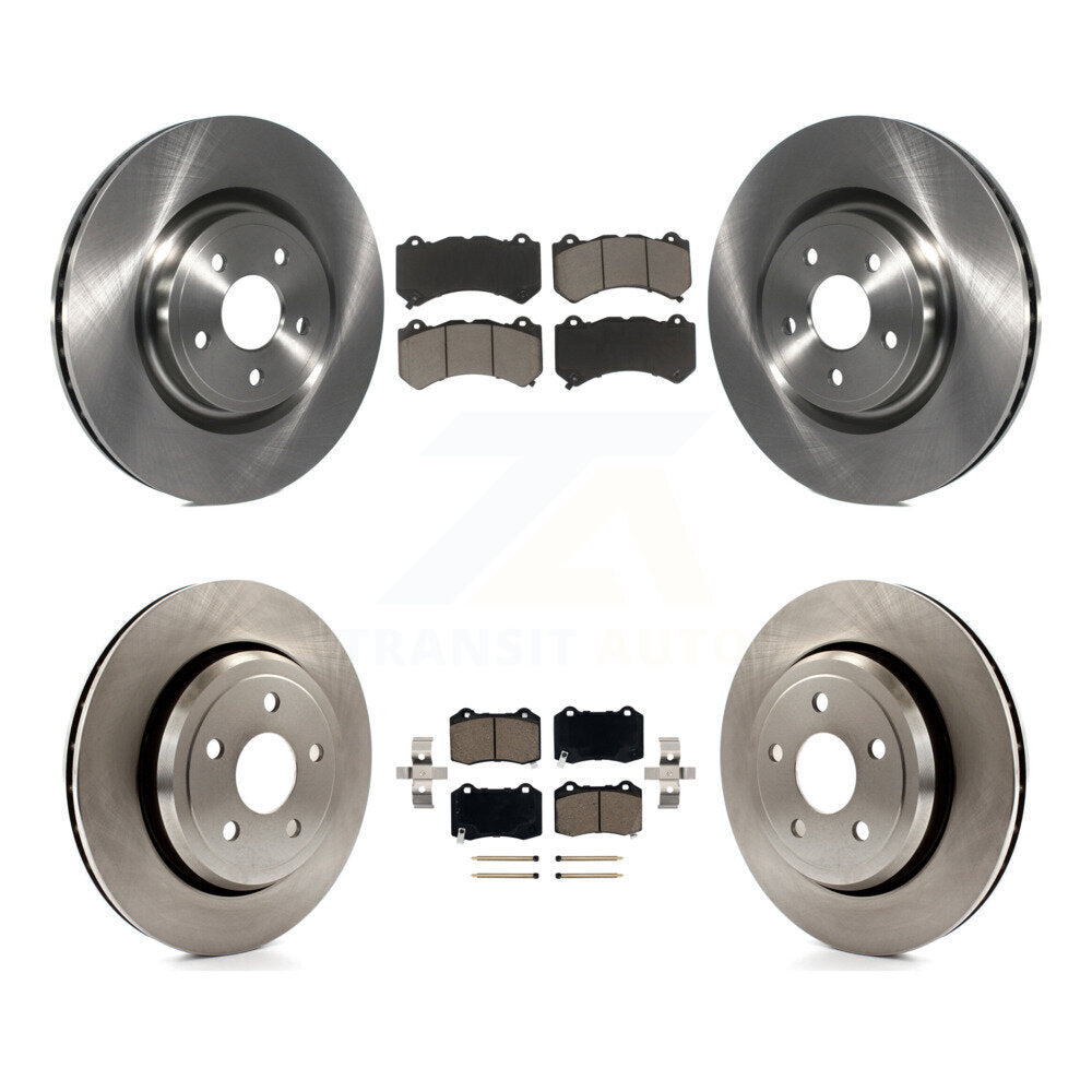 Kit de rotor de frein avant et arrière et plaquettes en céramique, pour Jeep Grand Cherokee Dodge Durango 