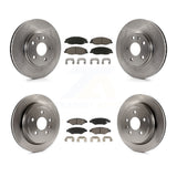 Kit de rotors de frein à disque avant et arrière et plaquettes en céramique pour Cadillac CTS 