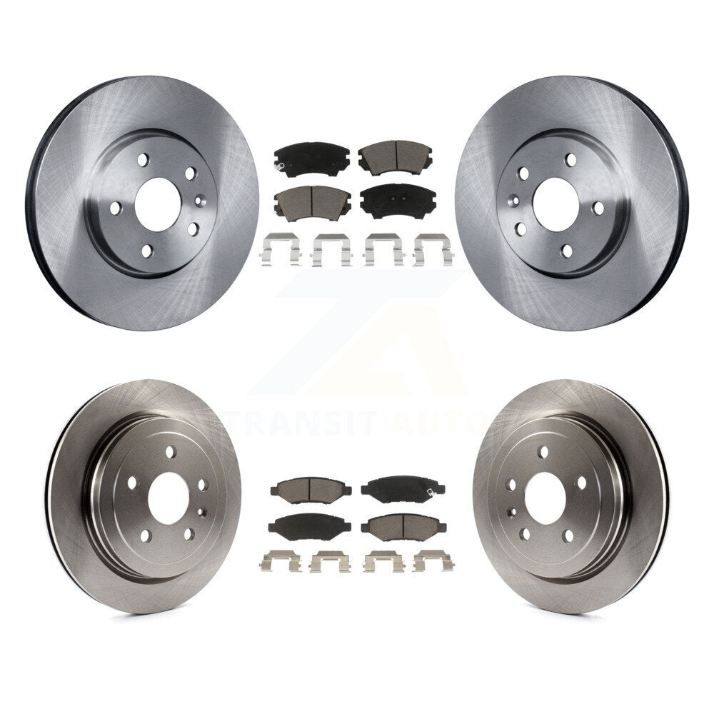 [Front+Rear] 2010-2015 Chevrolet Camaro LT LS Premium OE Brake Rotors & Ceramic Pads Kit For Max Braking