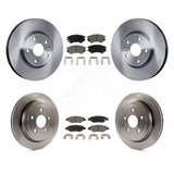 [Front+Rear] 2010-2015 Chevrolet Camaro LT LS Premium OE Brake Rotors & Ceramic Pads Kit For Max Braking