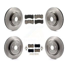 Kit de rotors de frein à disque avant et arrière et plaquettes en céramique pour Chevrolet Camaro ZL1 2014 