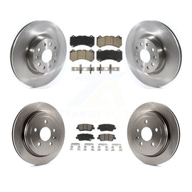 Kit de rotors de frein à disque avant et arrière et plaquettes en céramique pour Cadillac CTS 