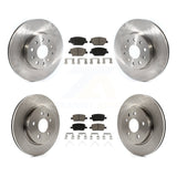Front Rear Disc Brake Rotors And Ceramic Pads Kit For Chevrolet Camaro