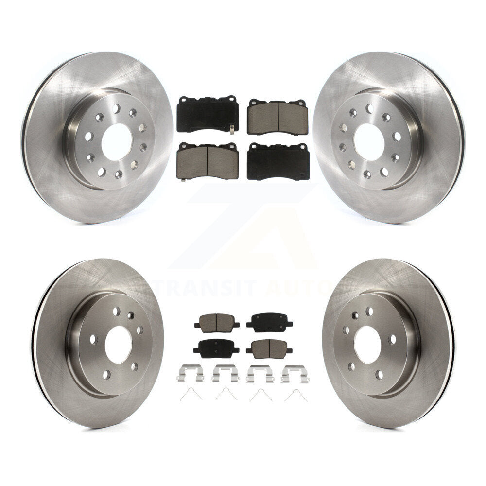 Front Rear Disc Brake Rotors And Ceramic Pads Kit For Chevrolet Camaro