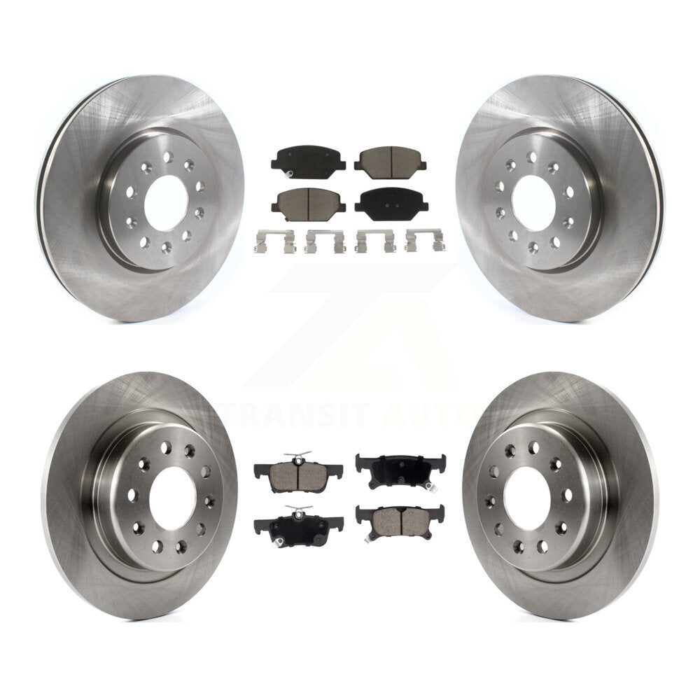 Front Rear Disc Brake Rotors And Ceramic Pads Kit For Buick Envision