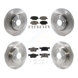 Front Rear Disc Brake Rotors And Ceramic Pads Kit For Buick Envision