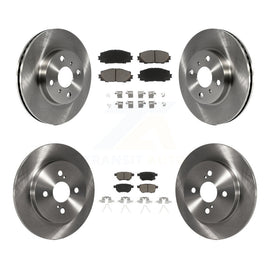 [Front+Rear] 2012-2013 Toyota Yaris L LE Premium OE Brake Rotors & Ceramic Pads Kit For Max Braking