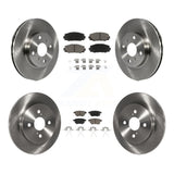 [Front+Rear] 2012-2013 Toyota Yaris L LE Premium OE Brake Rotors & Ceramic Pads Kit For Max Braking