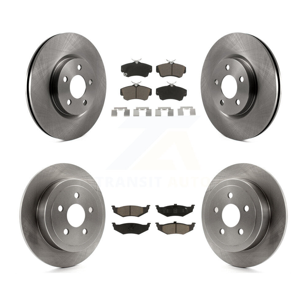 Front Rear Disc Brake Rotors And Ceramic Pads Kit For Chrysler PT Cruiser