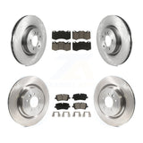 Front Rear Disc Brake Rotors And Ceramic Pads Kit For Land Rover Range Sport