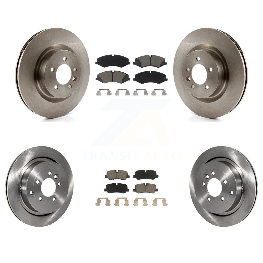 Front Rear Disc Brake Rotors And Ceramic Pads Kit For Land Rover LR4 Range Sport