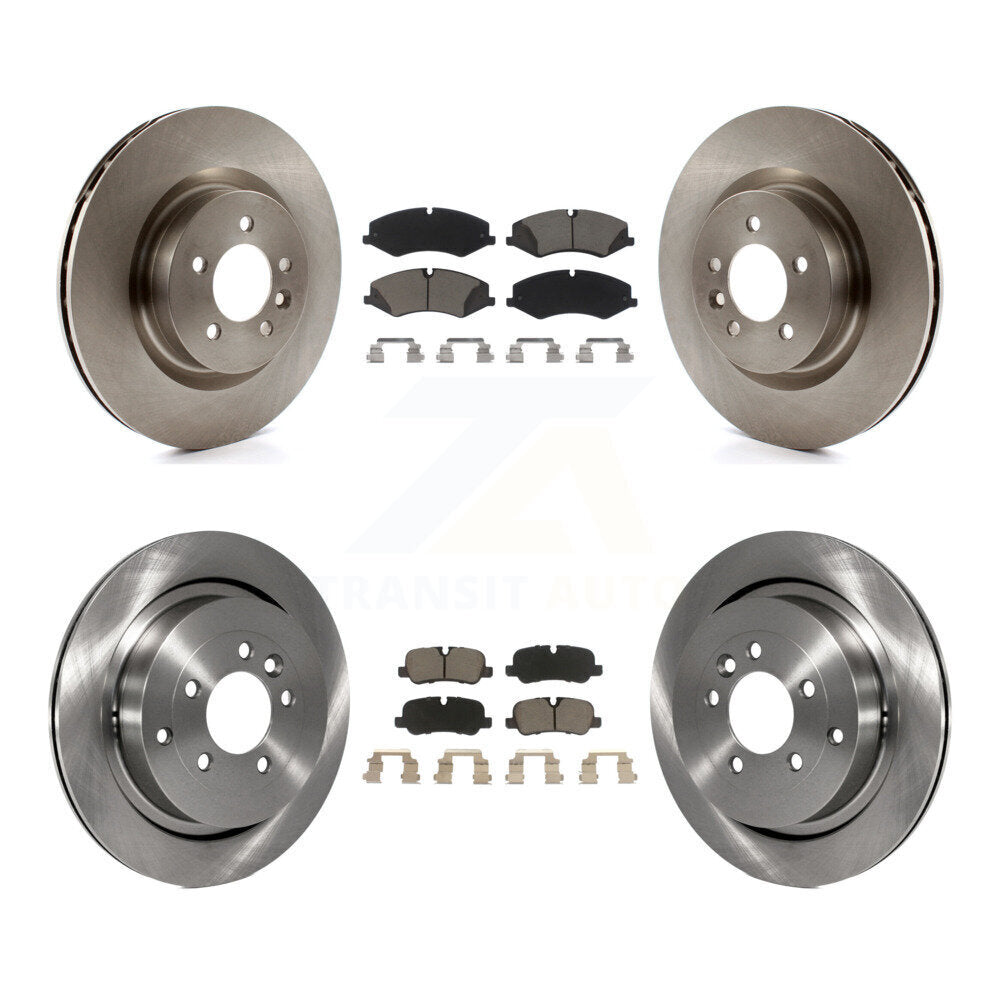 Front Rear Disc Brake Rotors And Ceramic Pads Kit For Land Rover LR4 Range Sport