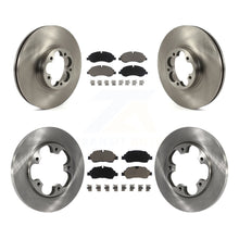 Charger l&#39;image dans la galerie, Front Rear Brake Rotor Ceramic Pad Kit For Ford Transit-350 HD With 5 Lug Wheels