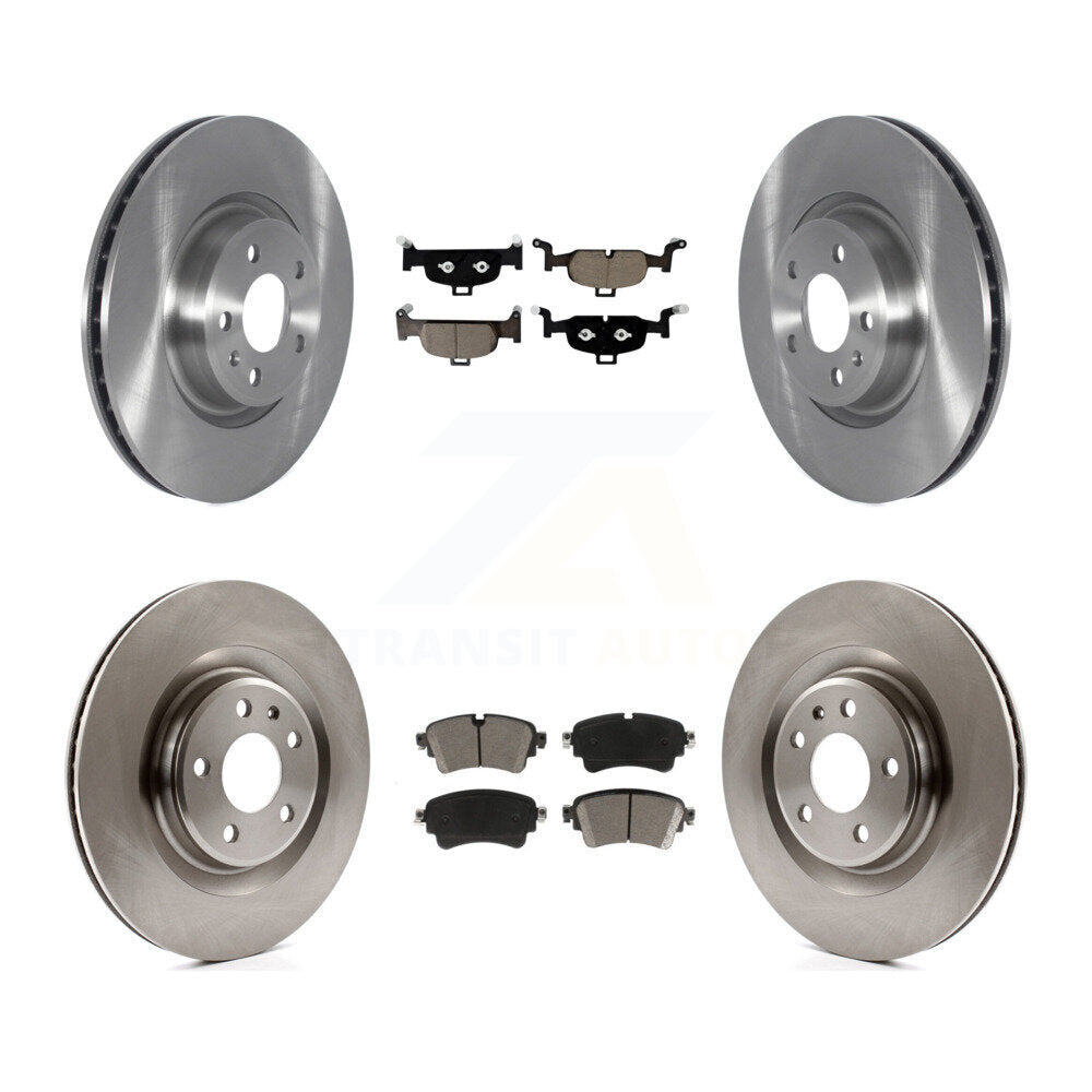 Front Rear Brake Rotors & Ceramic Pad Kit For Audi Q5 A5 Quattro Sportback A4 A6