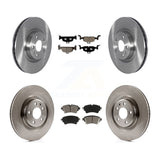 Front Rear Brake Rotors & Ceramic Pad Kit For Audi Q5 A5 Quattro Sportback A4 A6