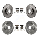 Front Rear Disc Brake Rotors And Ceramic Pads Kit For Pontiac G5 Pursuit
