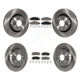 Front Rear Disc Brake Rotors And Ceramic Pads Kit For Ford Mustang