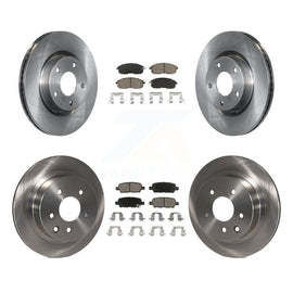 Front Rear Disc Brake Rotors And Ceramic Pads Kit For INFINITI G35 Nissan 350Z