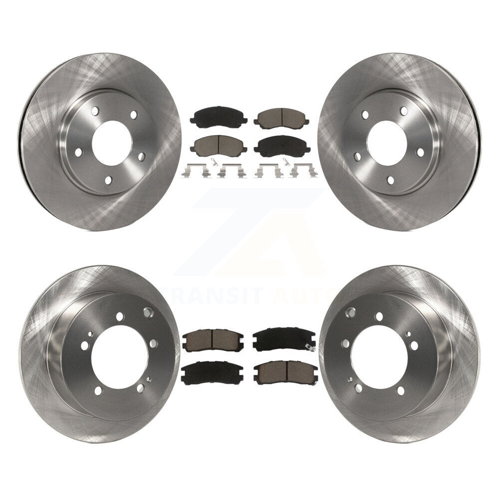 Front Rear Brake Rotor And Ceramic Pad Kit For Chrysler Sebring Mitsubishi Dodge
