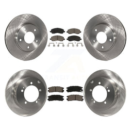 Front Rear Brake Rotor And Ceramic Pad Kit For Chrysler Sebring Mitsubishi Dodge