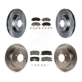 Front Rear Disc Brake Rotors And Ceramic Pads Kit For Mitsubishi Outlander