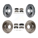 Front Rear Disc Brake Rotors And Ceramic Pads Kit For Mitsubishi Outlander