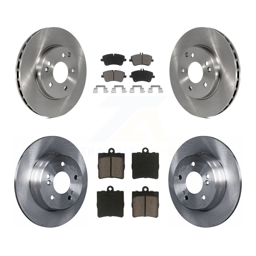 Front Rear Disc Brake Rotors And Ceramic Pads Kit For Mercedes-Benz C230 C240
