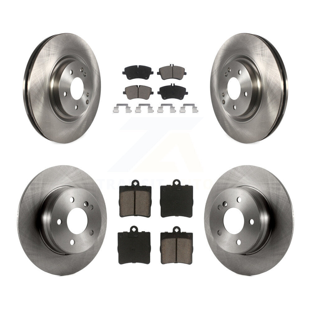 Front Rear Disc Brake Rotors And Ceramic Pads Kit For Mercedes-Benz SLK280