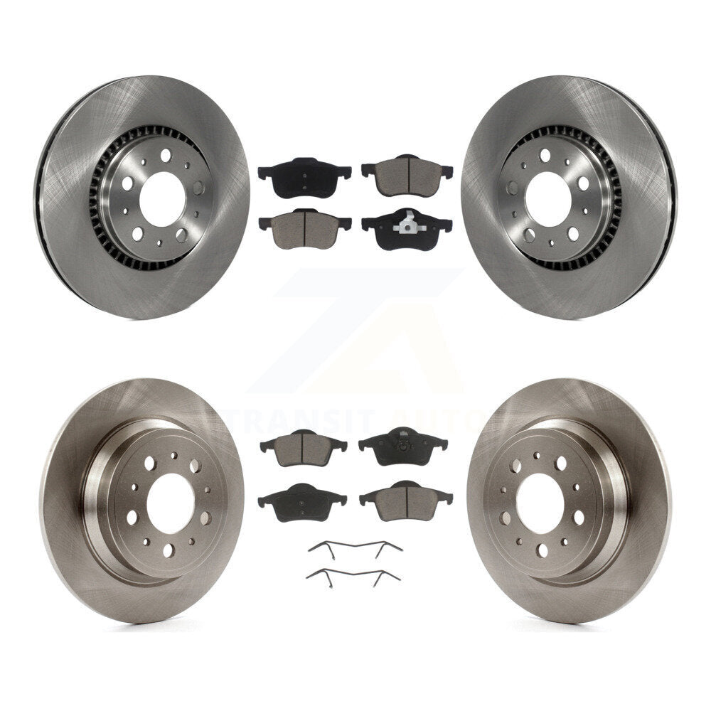 Front Rear Disc Brake Rotors And Ceramic Pads Kit For Volvo S60 V70 XC70 S80
