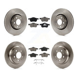 Front Rear Brake Rotor & Ceramic Pad Kit For Volvo S60 With 316mm Diameter