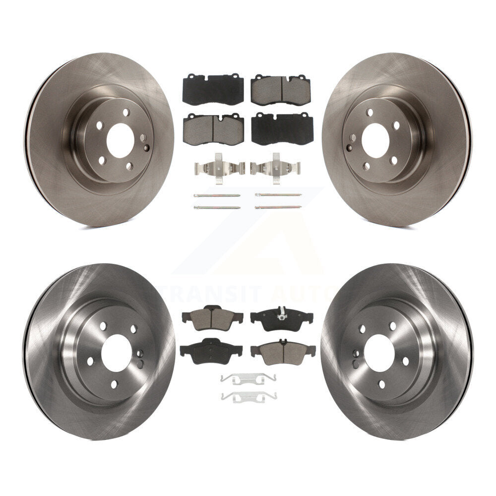Front Rear Brake Rotor & Ceramic Pad Kit For Mercedes-Benz S550 SL550 S600 CL550