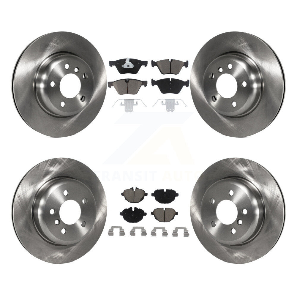 Front Rear Disc Brake Rotors And Ceramic Pads Kit For BMW 528i xDrive