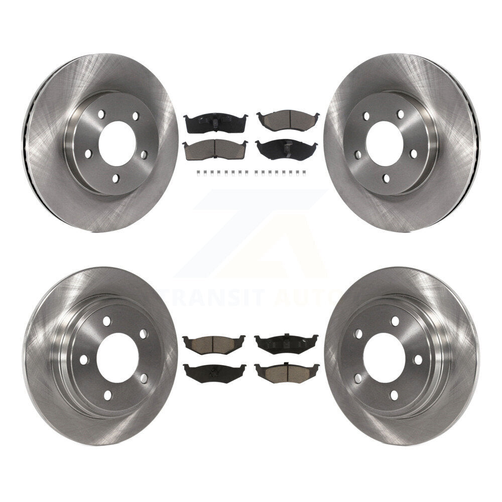 Front Rear Brake Rotor Ceramic Pad Kit For Chrysler Dodge Intrepid 300M Concorde