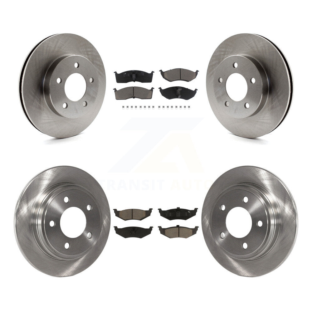 Front Rear Brake Rotors Ceramic Pad Kit For Chrysler Dodge Intrepid Concorde LHS