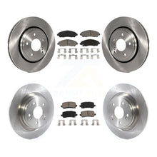 Charger l'image dans la galerie, Front Rear Disc Brake Rotors And Ceramic Pads Kit For Acura MDX
