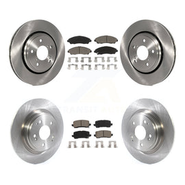 Front Rear Disc Brake Rotors And Ceramic Pads Kit For Acura MDX