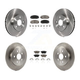 Front Rear Brake Rotor And Ceramic Pad Kit For Toyota Prius Lexus CT200h Plug-In