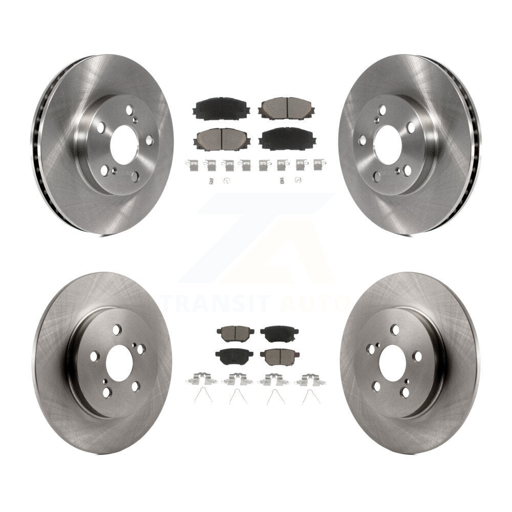 Front Rear Disc Brake Rotors And Ceramic Pads Kit For Lexus CT200h