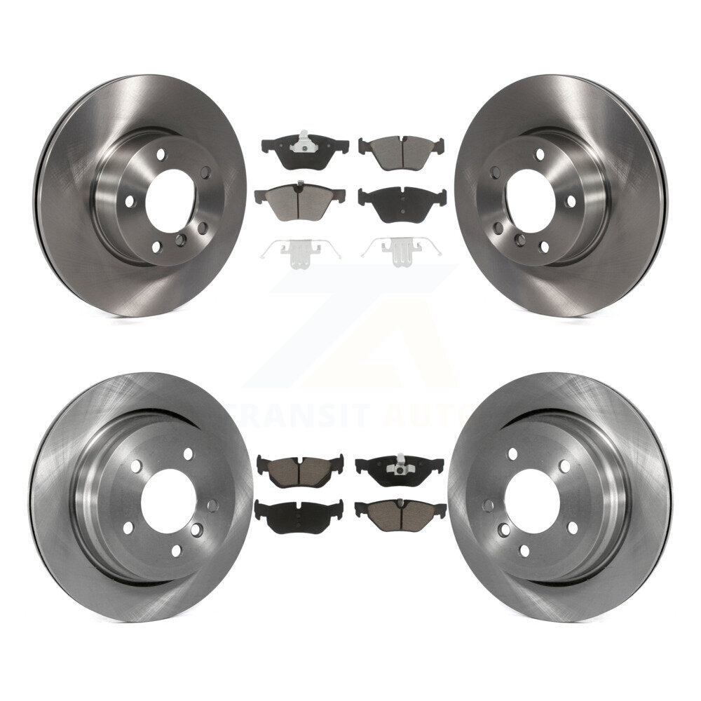 Front Rear Disc Brake Rotors And Ceramic Pads Kit For 2008 BMW 328xi To 08 07
