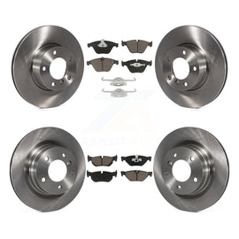 Front Rear Disc Brake Rotors And Ceramic Pads Kit For BMW 328i 323i