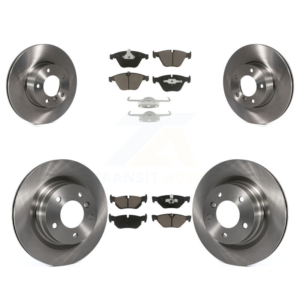 Front Rear Disc Brake Rotors And Ceramic Pads Kit For BMW 328i 323i