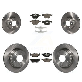Front Rear Disc Brake Rotors And Ceramic Pads Kit For BMW 328i 323i