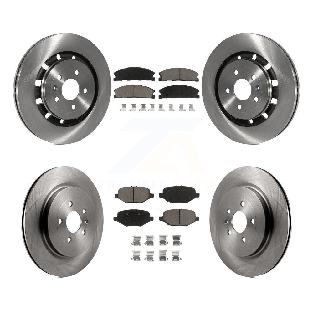 Front Rear Brake Rotors Ceramic Pad Kit For Ford Explorer Taurus Flex Police MKS