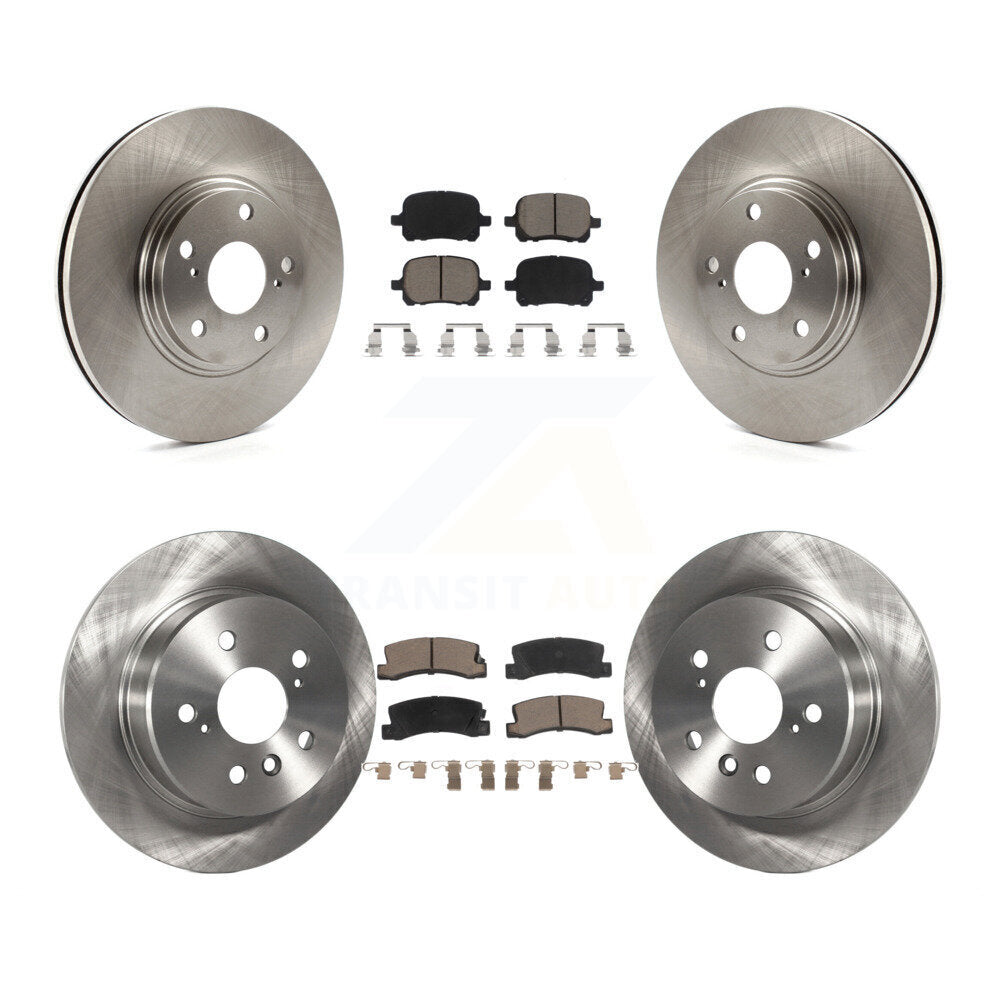[Front+Rear] 1999-2001 Lexus RX300 AWD Premium OE Brake Rotors & Ceramic Pads Kit For Max Braking
