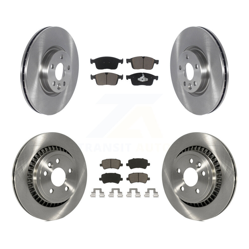 Front Rear Disc Brake Rotors And Ceramic Pads Kit For Volvo XC60