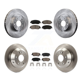 Front Rear Disc Brake Rotors And Ceramic Pads Kit For Hyundai Santa Fe XL