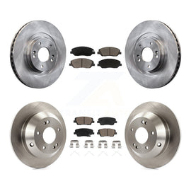Front Rear Disc Brake Rotors And Ceramic Pads Kit For Hyundai Santa Fe XL