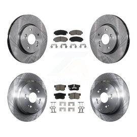 Front Rear Disc Brake Rotors And Ceramic Pads Kit For Honda CR-V Acura RDX