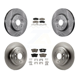 Front Rear Disc Brake Rotors And Ceramic Pads Kit For Honda Crosstour Accord