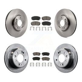 Front Rear Disc Brake Rotors And Ceramic Pad Kit For Kia Sportage Hyundai Tucson